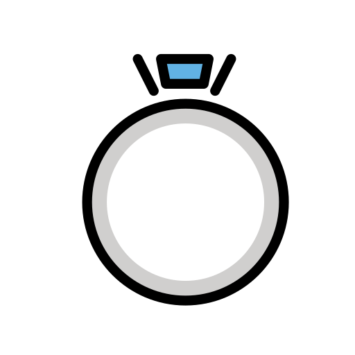 Ring as drawn by OpenMoji in 15.1