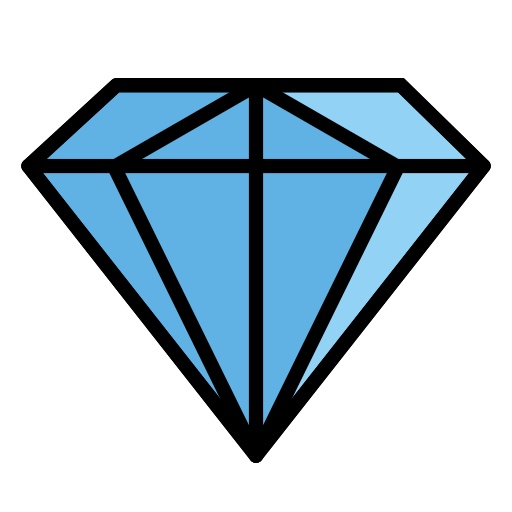 Gem Stone as drawn by OpenMoji in 15.1