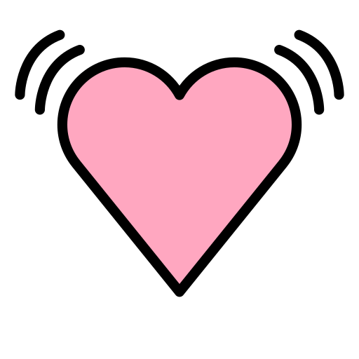 Beating Heart as drawn by OpenMoji in 15.1