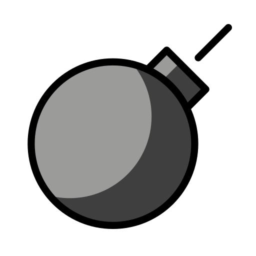 Bomb as drawn by OpenMoji in 15.1