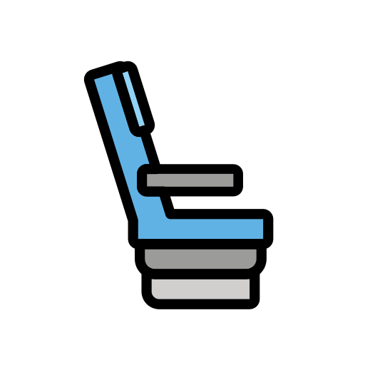 Seat as drawn by OpenMoji in 15.1