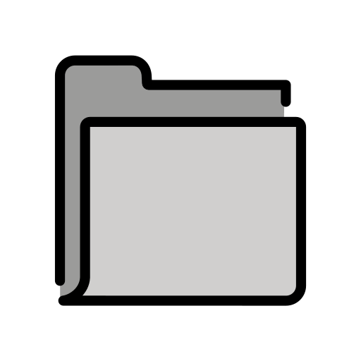 File Folder as drawn by OpenMoji in 15.1