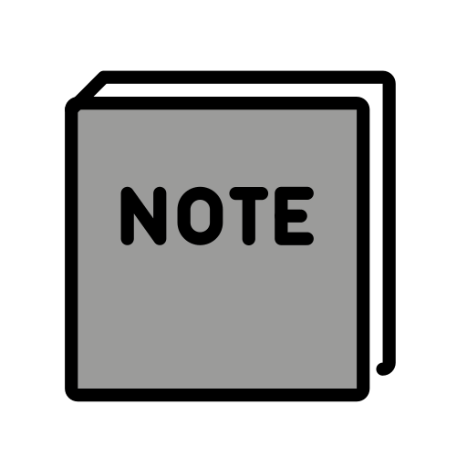 Carnet as drawn by OpenMoji in 15.1