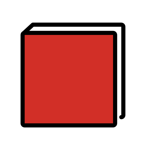 Closed Book as drawn by OpenMoji in 15.1