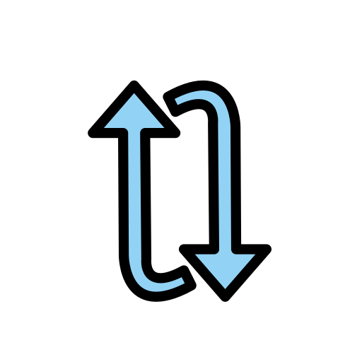 Clockwise Vertical Arrows as drawn by OpenMoji in 15.1