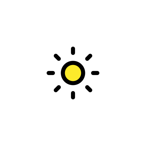 Dim Button as drawn by OpenMoji in 15.1