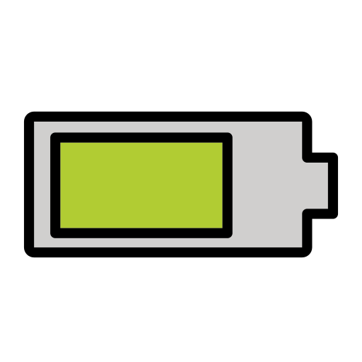 Battery as drawn by OpenMoji in 15.1