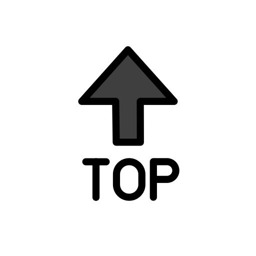 TOP Arrow as drawn by OpenMoji in 15.1