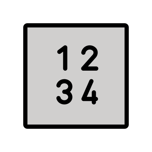Input Numbers as drawn by OpenMoji in 15.1