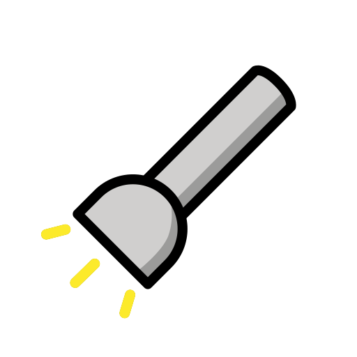 Torcia as drawn by OpenMoji in 15.1