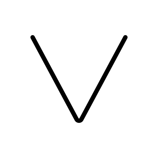 Pulsante a Triangolo Rivolto Verso Il Basso as drawn by OpenMoji in 15.1