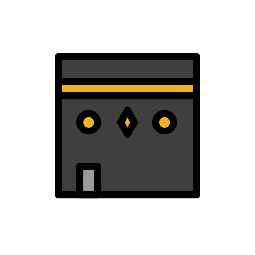 Kaaba as drawn by OpenMoji in 15.1