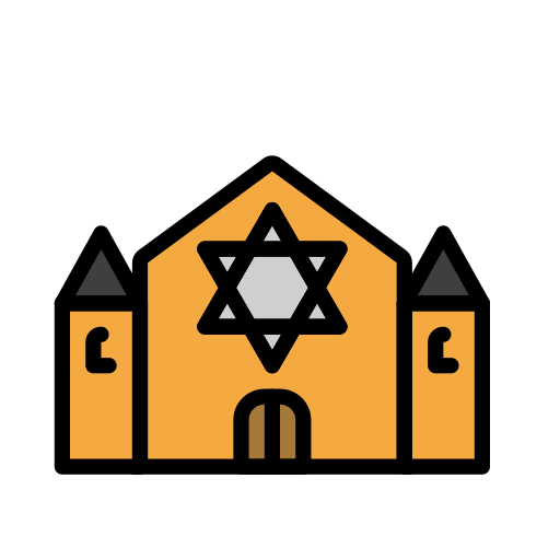 Synagogue as drawn by OpenMoji in 15.1