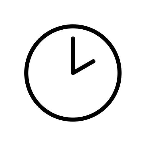 Two O’clock as drawn by OpenMoji in 15.1