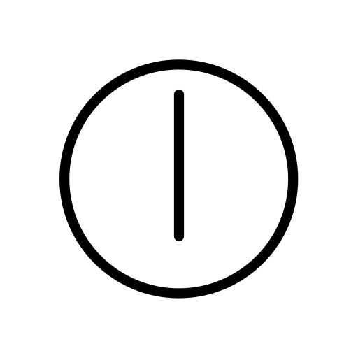 Six O’clock as drawn by OpenMoji in 15.1