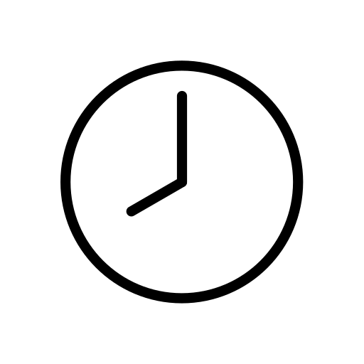 Eight O’clock as drawn by OpenMoji in 15.1