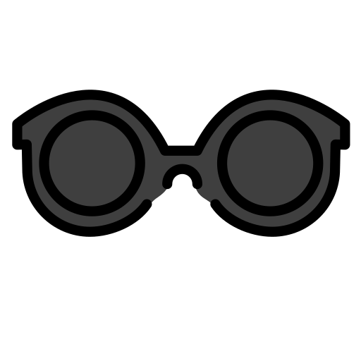Sunglasses as drawn by OpenMoji in 15.1