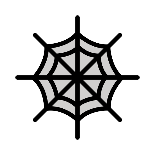 Spider Web as drawn by OpenMoji in 15.1