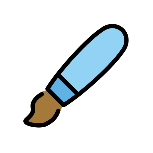 Paintbrush as drawn by OpenMoji in 15.1