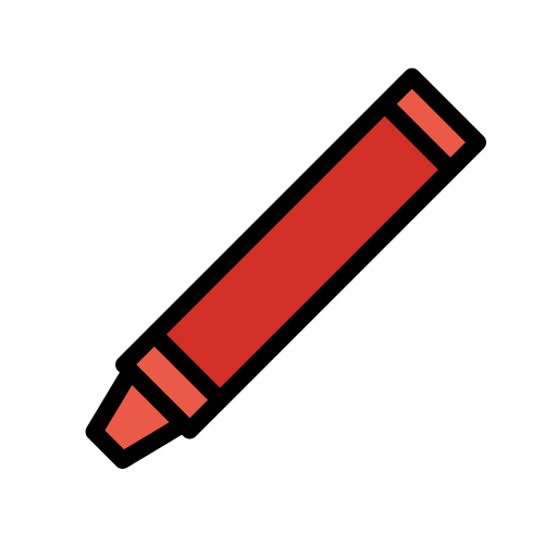 Crayon as drawn by OpenMoji in 15.1