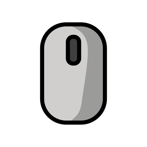 Computer Mouse as drawn by OpenMoji in 15.1
