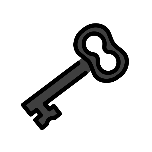 Old Key as drawn by OpenMoji in 15.1