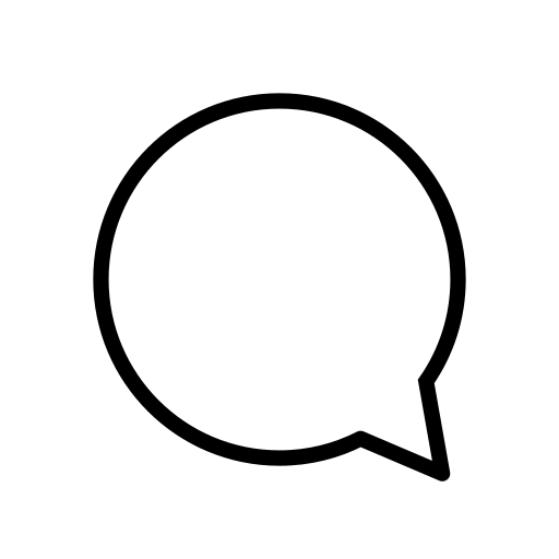 Left Speech Bubble as drawn by OpenMoji in 15.1