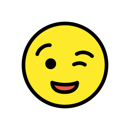 winking face — OpenMoji