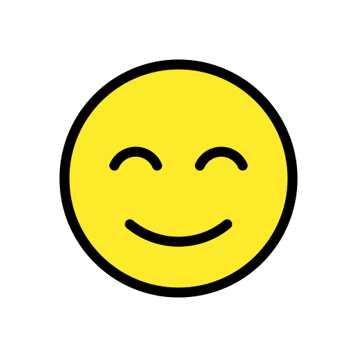 smiling face with smiling eyes — OpenMoji