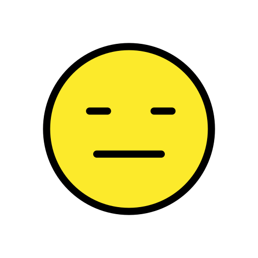 expressionless face — OpenMoji