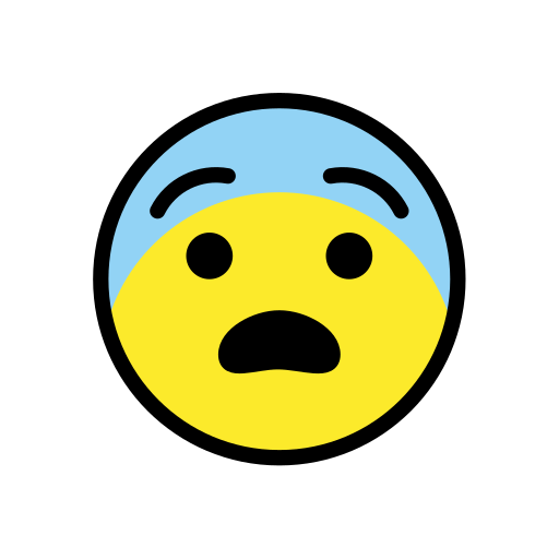 fearful face — OpenMoji