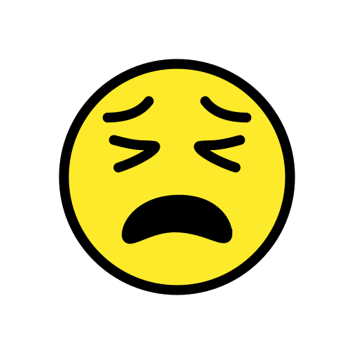 tired face — OpenMoji
