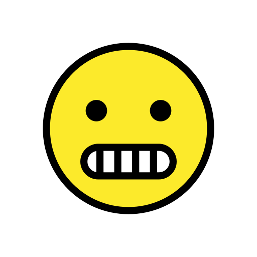 grimacing face — OpenMoji