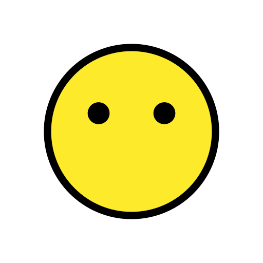 Face Without Mouth as drawn by OpenMoji in 15.1