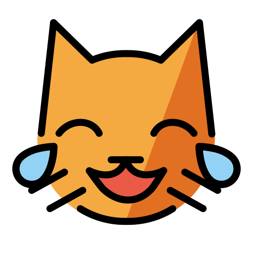 cat with tears of joy — OpenMoji
