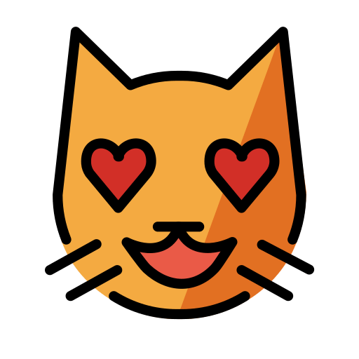 Smiling Cat with Heart-Eyes, the design in this release