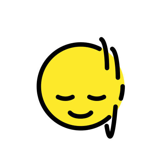 head shaking vertically — OpenMoji