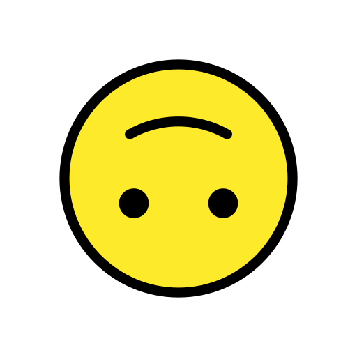 さかさまの顔 as drawn by OpenMoji in 15.1