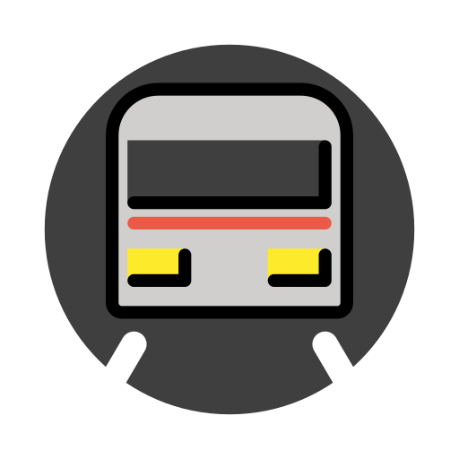 Metro as drawn by OpenMoji in 15.1