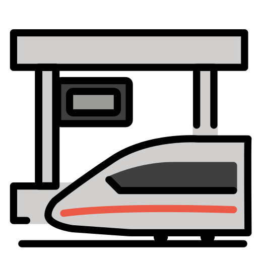 Station as drawn by OpenMoji in 15.1