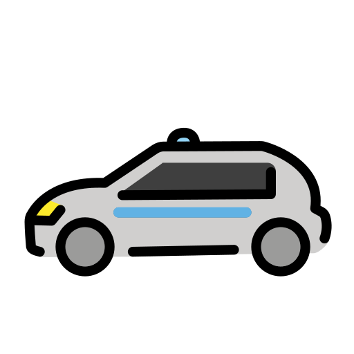 경찰차 as drawn by OpenMoji in 15.1