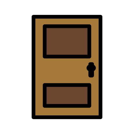 Door as drawn by OpenMoji in 15.1