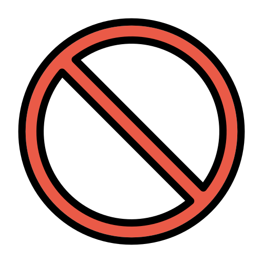 Prohibited as drawn by OpenMoji in 15.1
