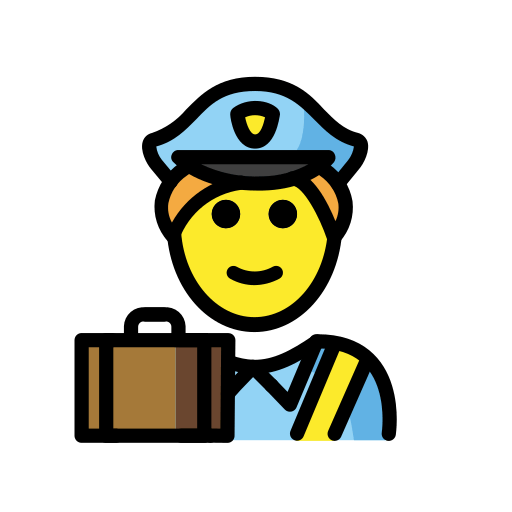 Customs as drawn by OpenMoji in 15.1