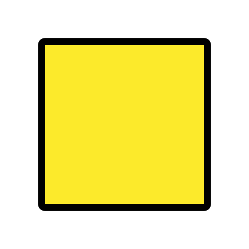Yellow Square as drawn by OpenMoji in 15.1