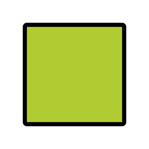 Green Square as drawn by OpenMoji in 15.1