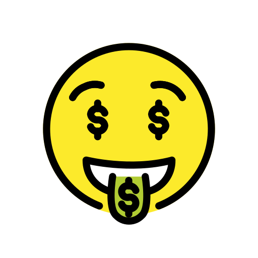 money-mouth face — OpenMoji