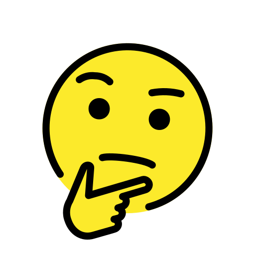 thinking face — OpenMoji