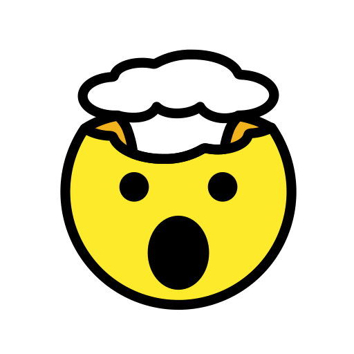 爆炸头 as drawn by OpenMoji in 15.1