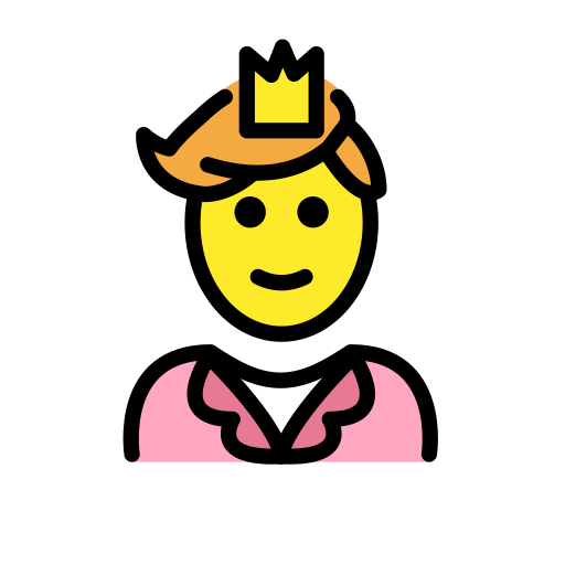 Prince as drawn by OpenMoji in 15.1